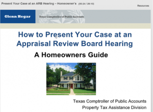 Appraisal Review Board Hearing - A Homeowners Guide
